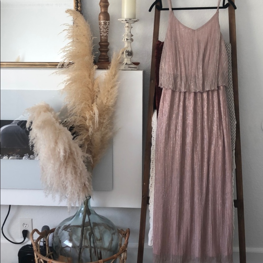 Plisse maxi dress